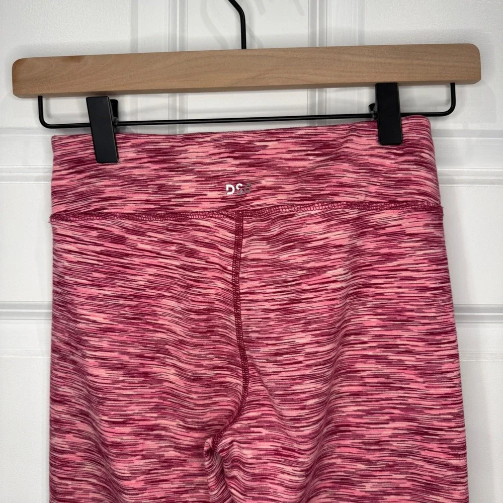 DSG Kids Girls Athletic Leggings Pink Heathered Size‎ M 10-12 Activewear